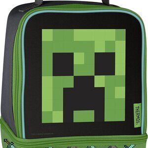 Thermos Minecraft Lunch Bag - Creeper Dual compartment Lunch Box